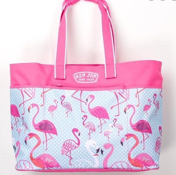 Ron Jon Handbags - RON JON SURF SHOP FLAMINGO BEACH BAG NWT